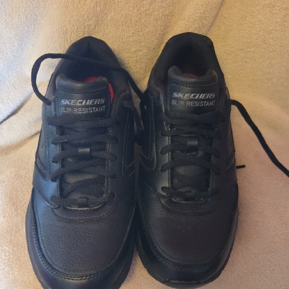Skechers Men's Black Lace-Up Sneakers